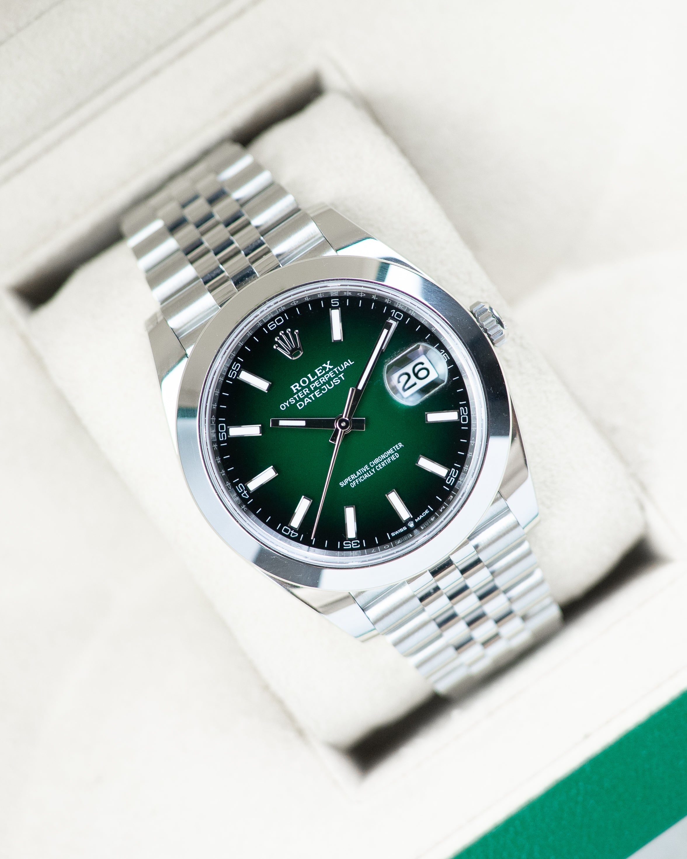 Rolex Datejust Green Ombre Dial 41MM (New Release)