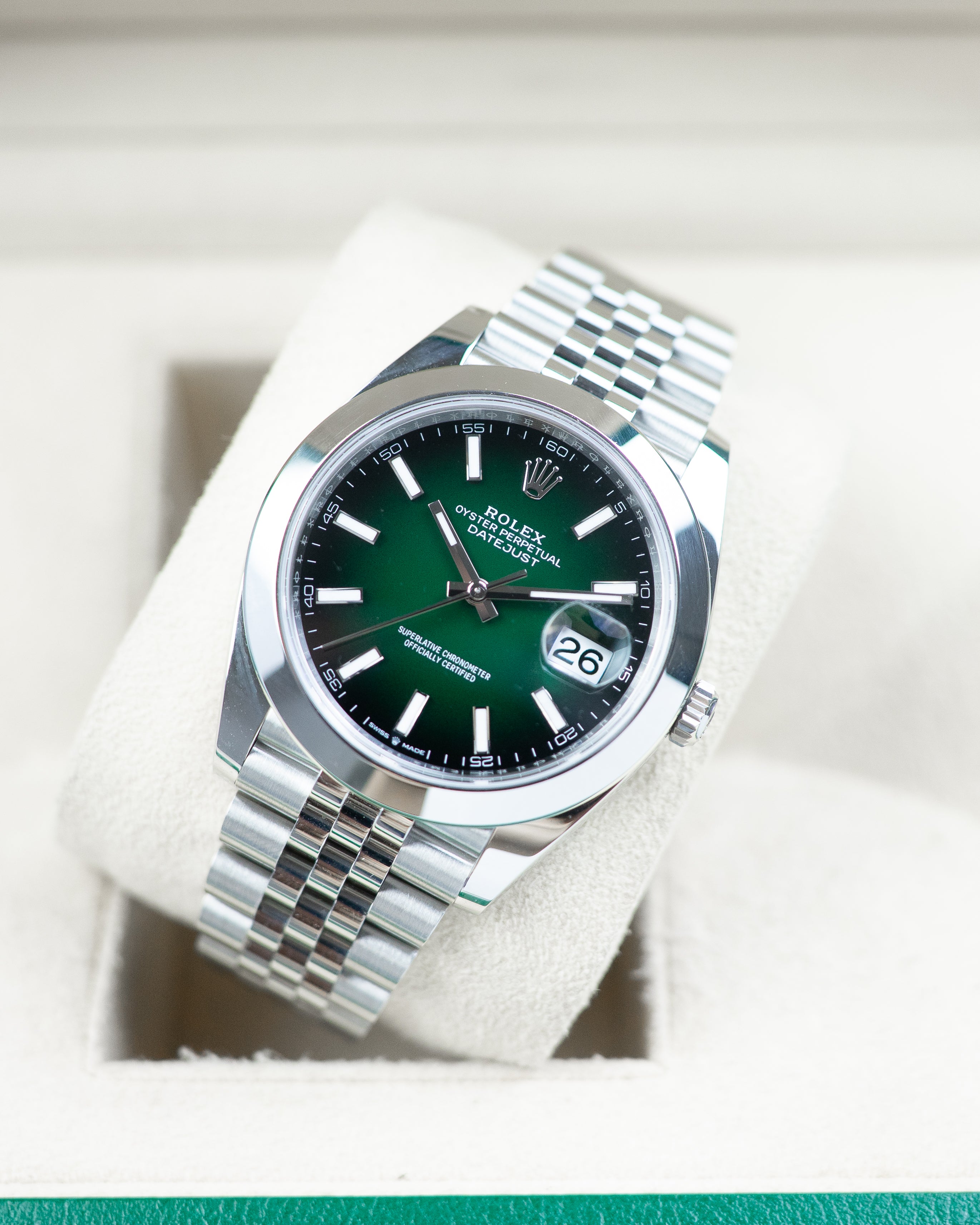 Rolex Datejust Green Ombre Dial 41MM (New Release)