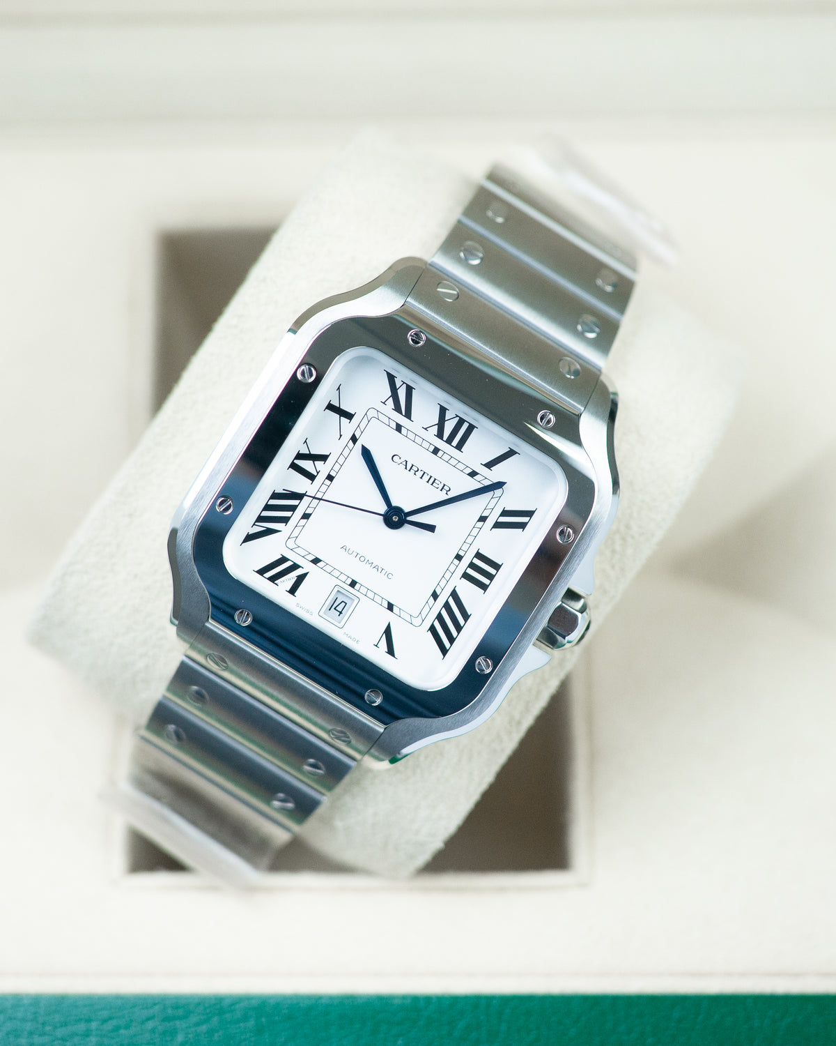 Cartier Santos Large White Dial