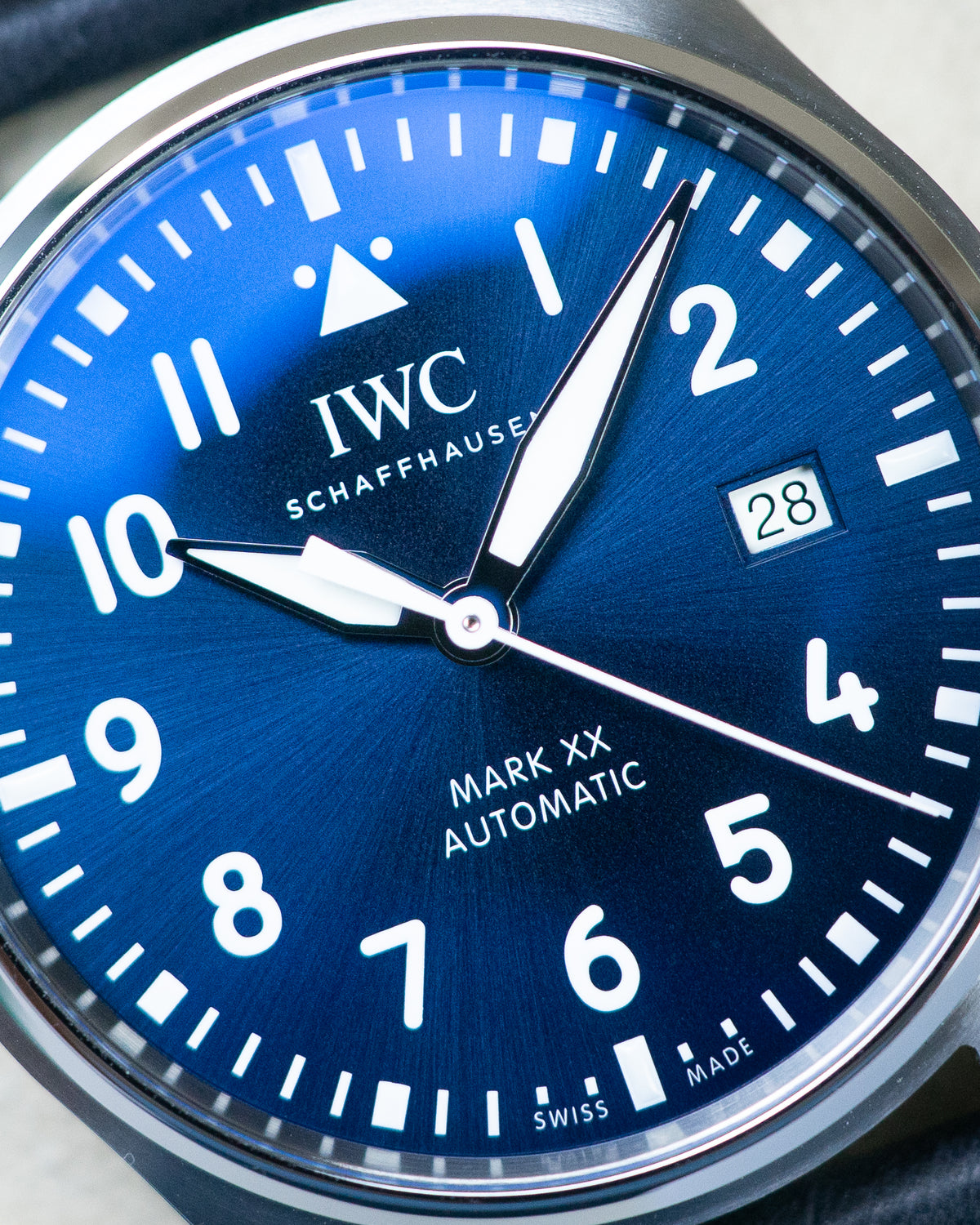 IWC Pilot Mark 40 Mark XX Steel Blue Dial