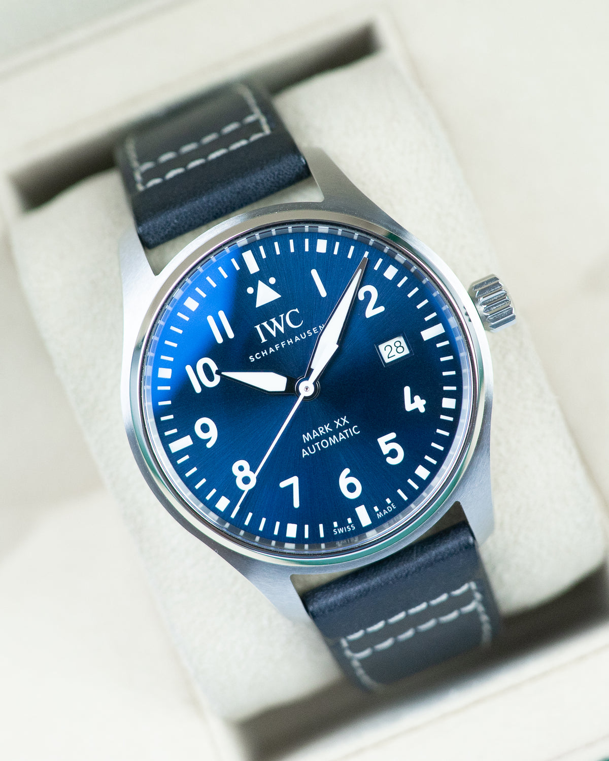 IWC Pilot Mark 40 Mark XX Steel Blue Dial