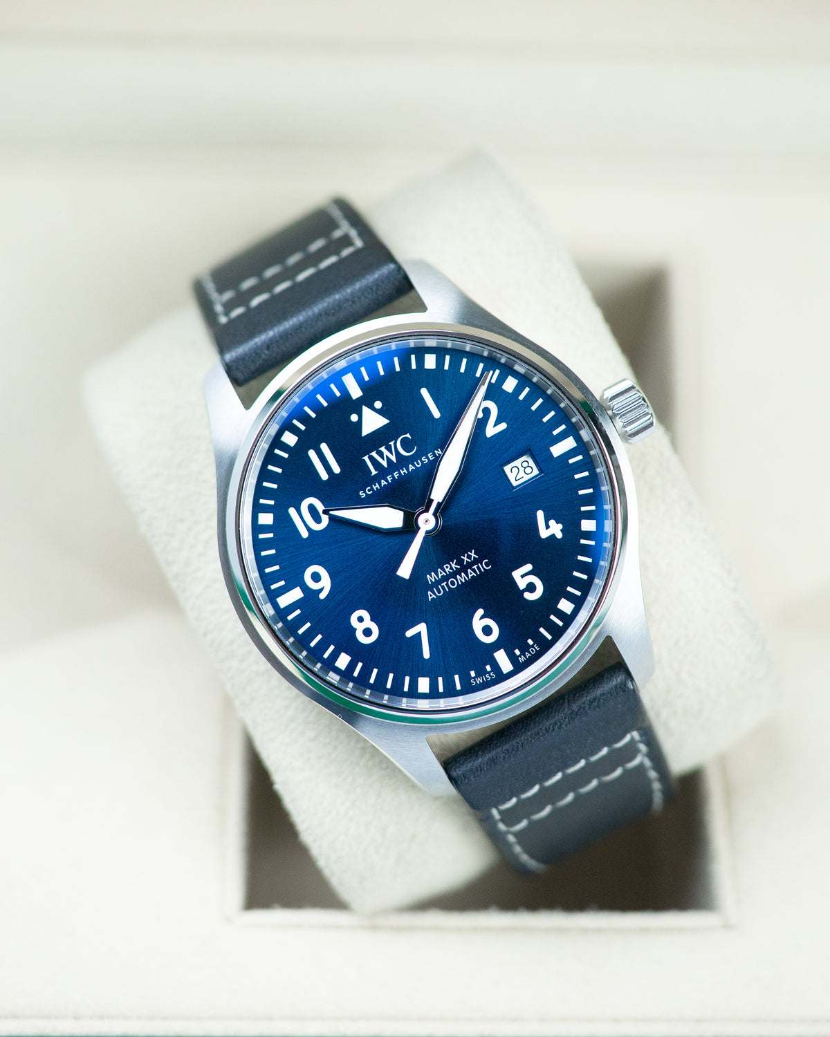 IWC Pilot Mark 40 Mark XX Steel Blue Dial
