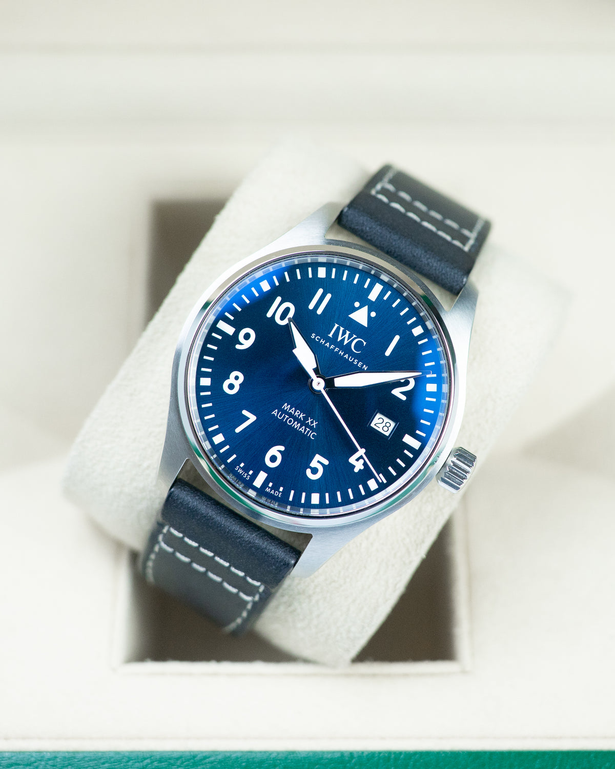 IWC Pilot Mark 40 Mark XX Steel Blue Dial
