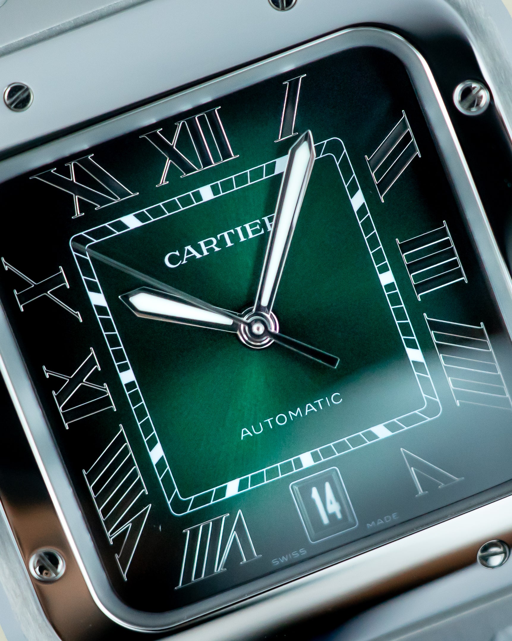 Cartier Santos Large Green Dial