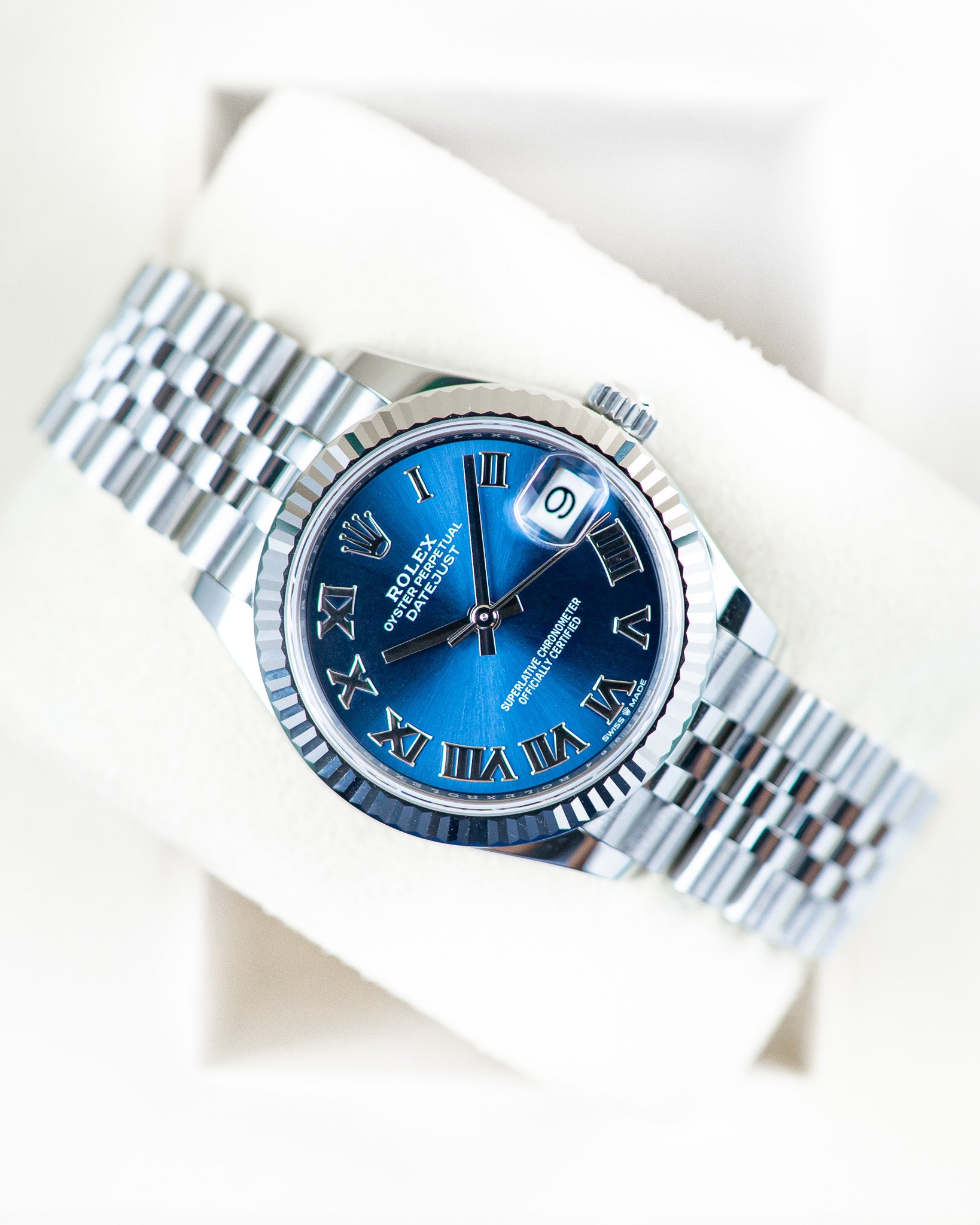 Rolex Ladies Datejust 31 Blue Roman Dial