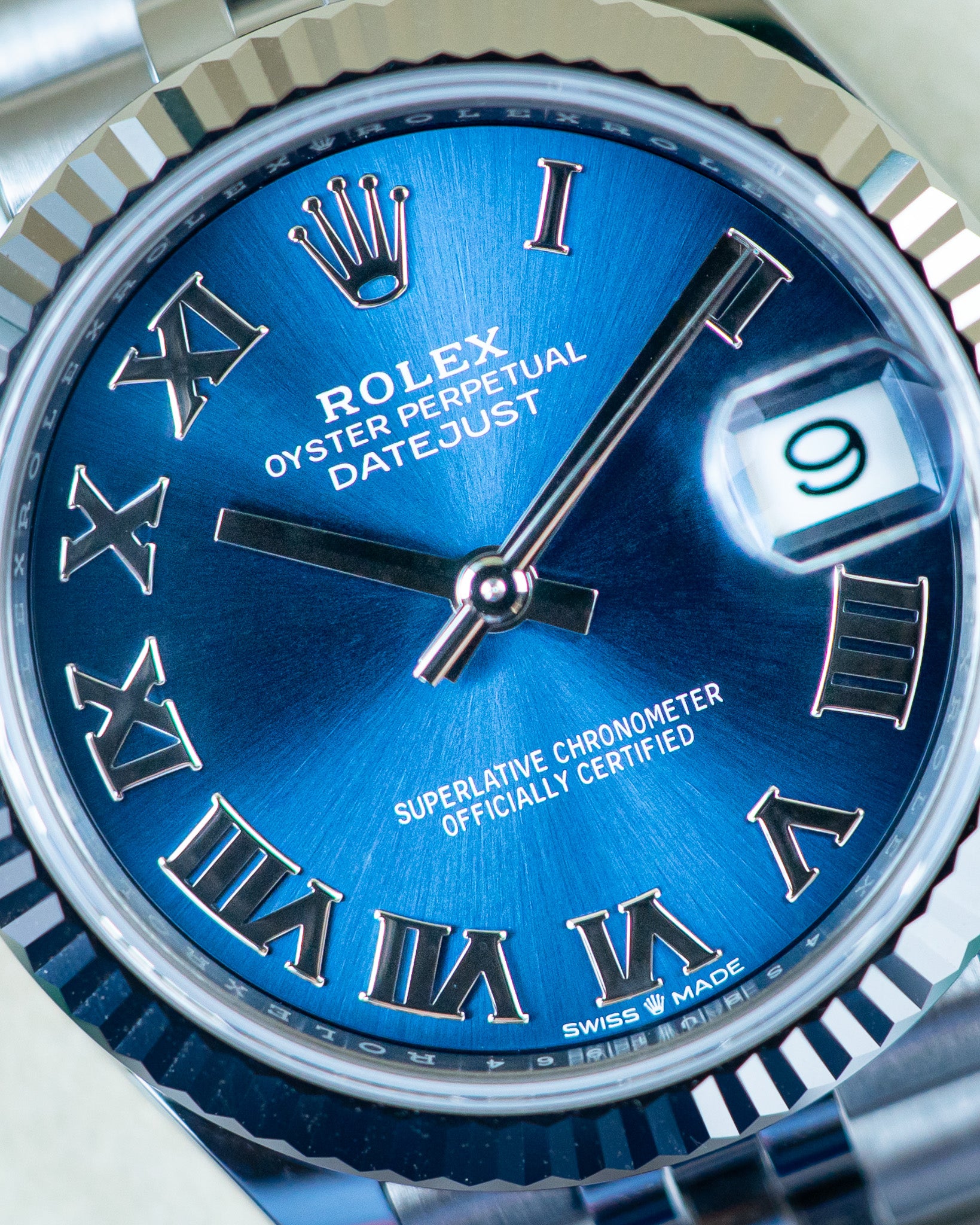 Rolex Ladies Datejust 31 Blue Roman Dial