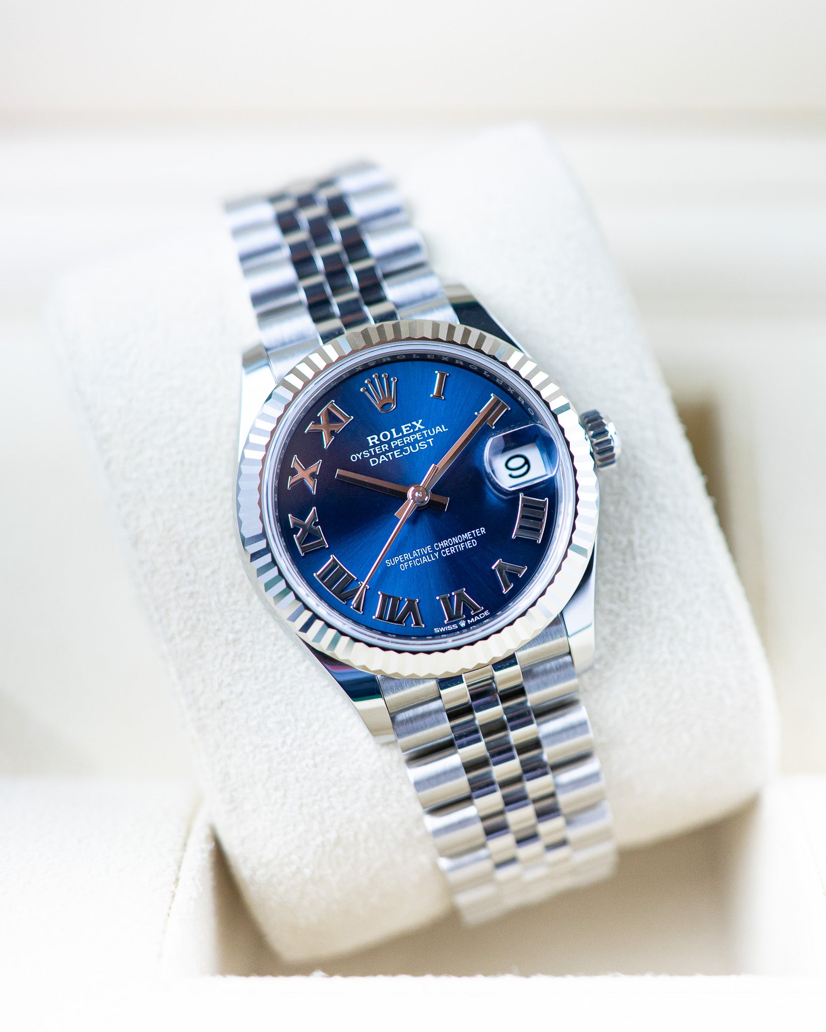 Rolex Ladies Datejust 31 Blue Roman Dial