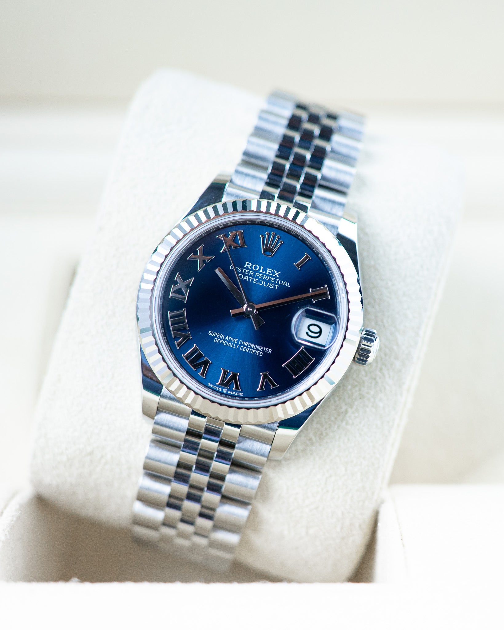 Rolex Ladies Datejust 31 Blue Roman Dial