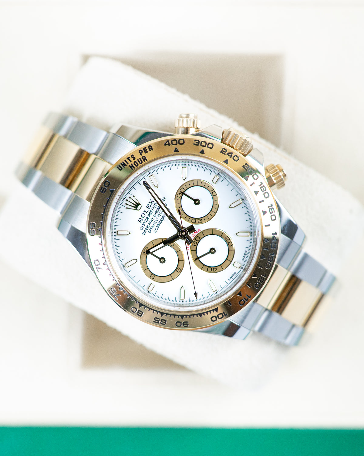 Rolex Daytona Two-Tone Yellow Gold  White Dial