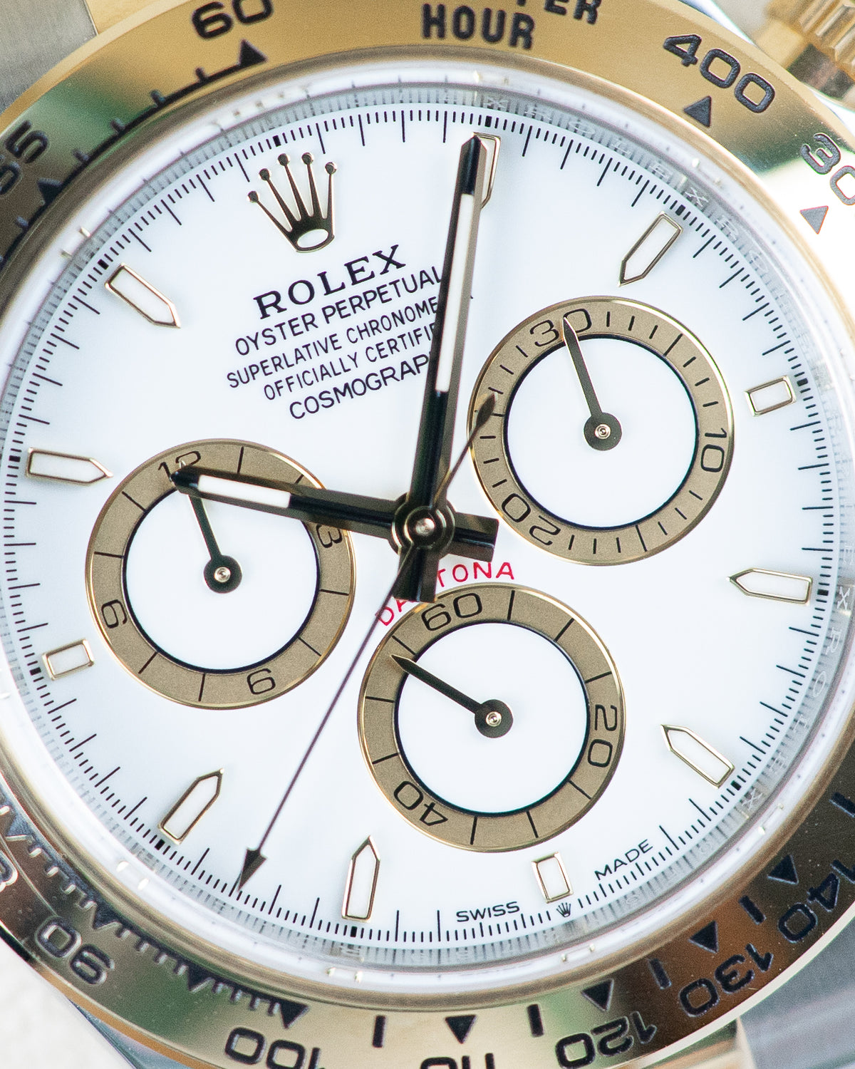 Rolex Daytona Two-Tone Yellow Gold  White Dial