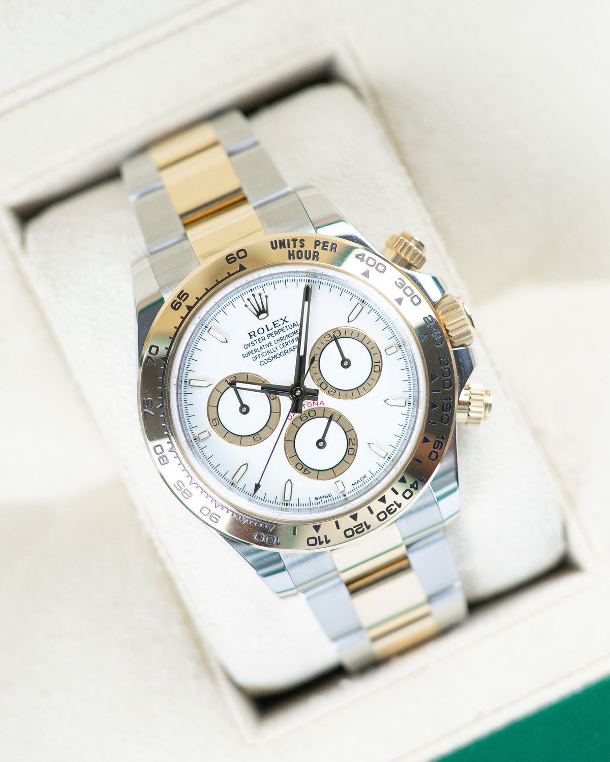 Rolex Daytona Two-Tone Yellow Gold  White Dial