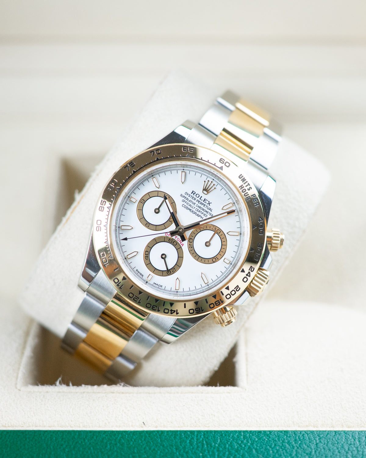 Rolex Daytona Two-Tone Yellow Gold  White Dial