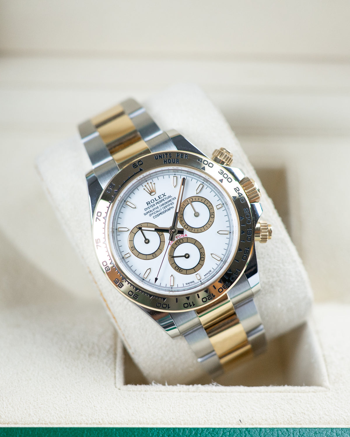 Rolex Daytona Two-Tone Yellow Gold  White Dial