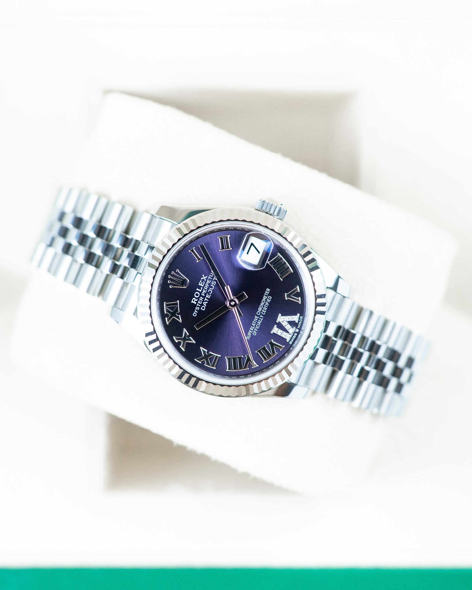 Rolex Datejust 31mm Purple Dial VI Diamonds