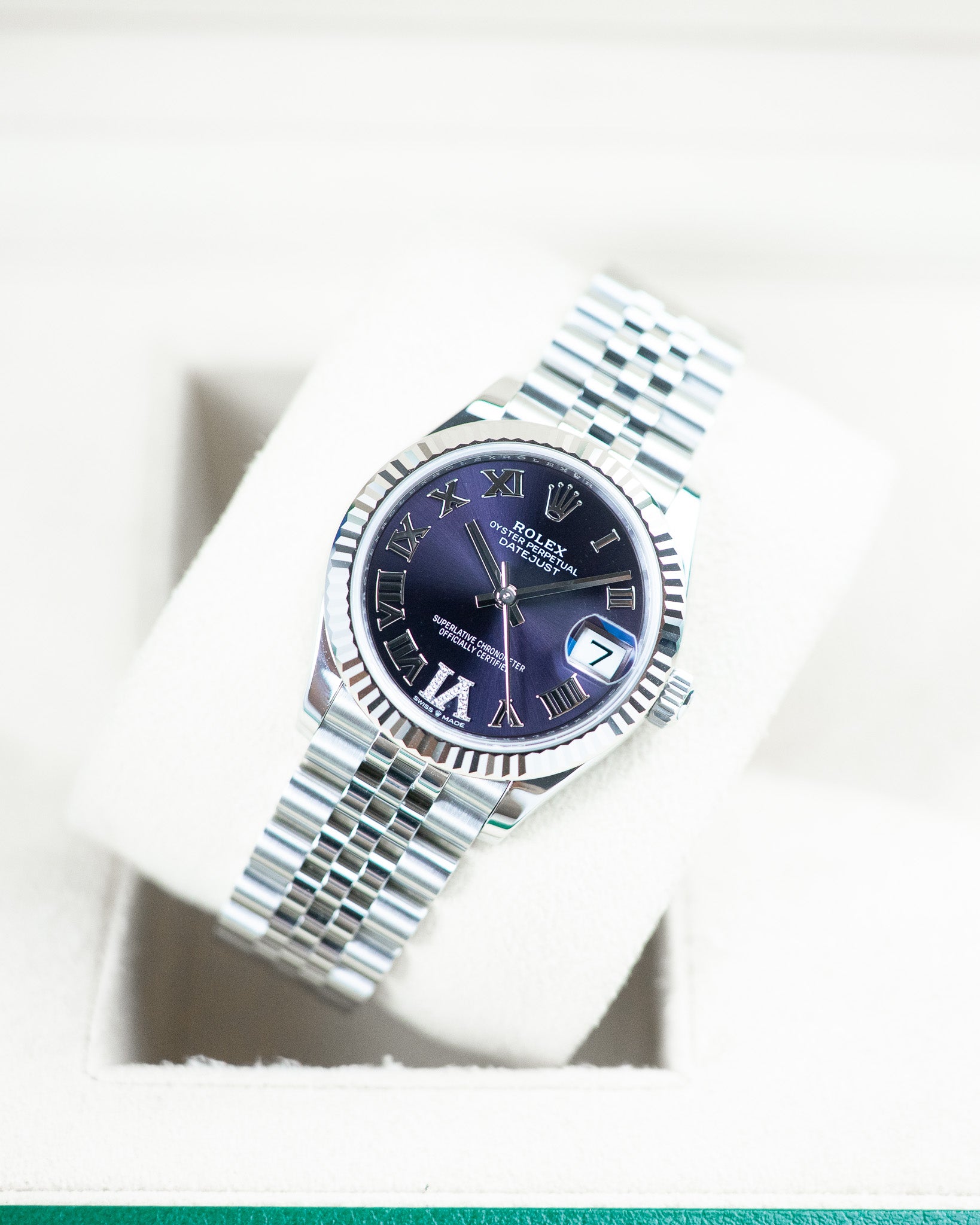 Rolex Datejust 31mm Purple Dial VI Diamonds