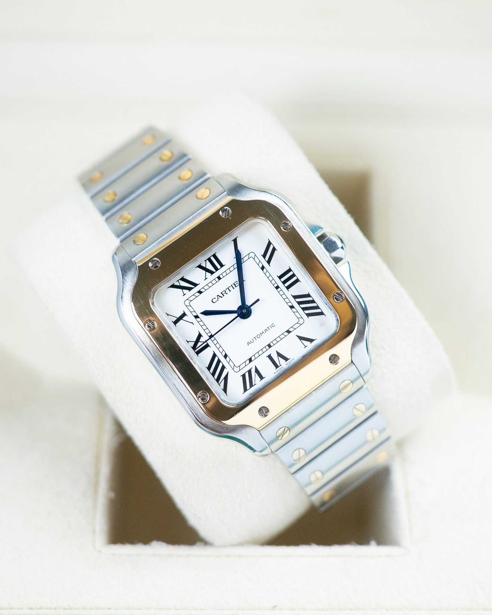 Cartier Santos Medium Two-Tone Yellow Gold