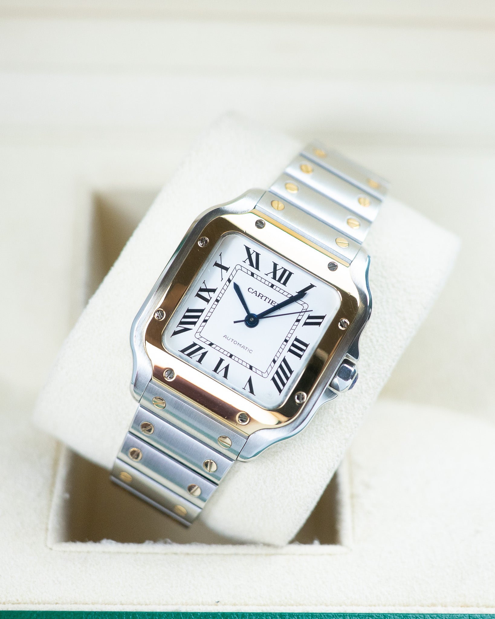 Cartier Santos Medium Two-Tone Yellow Gold