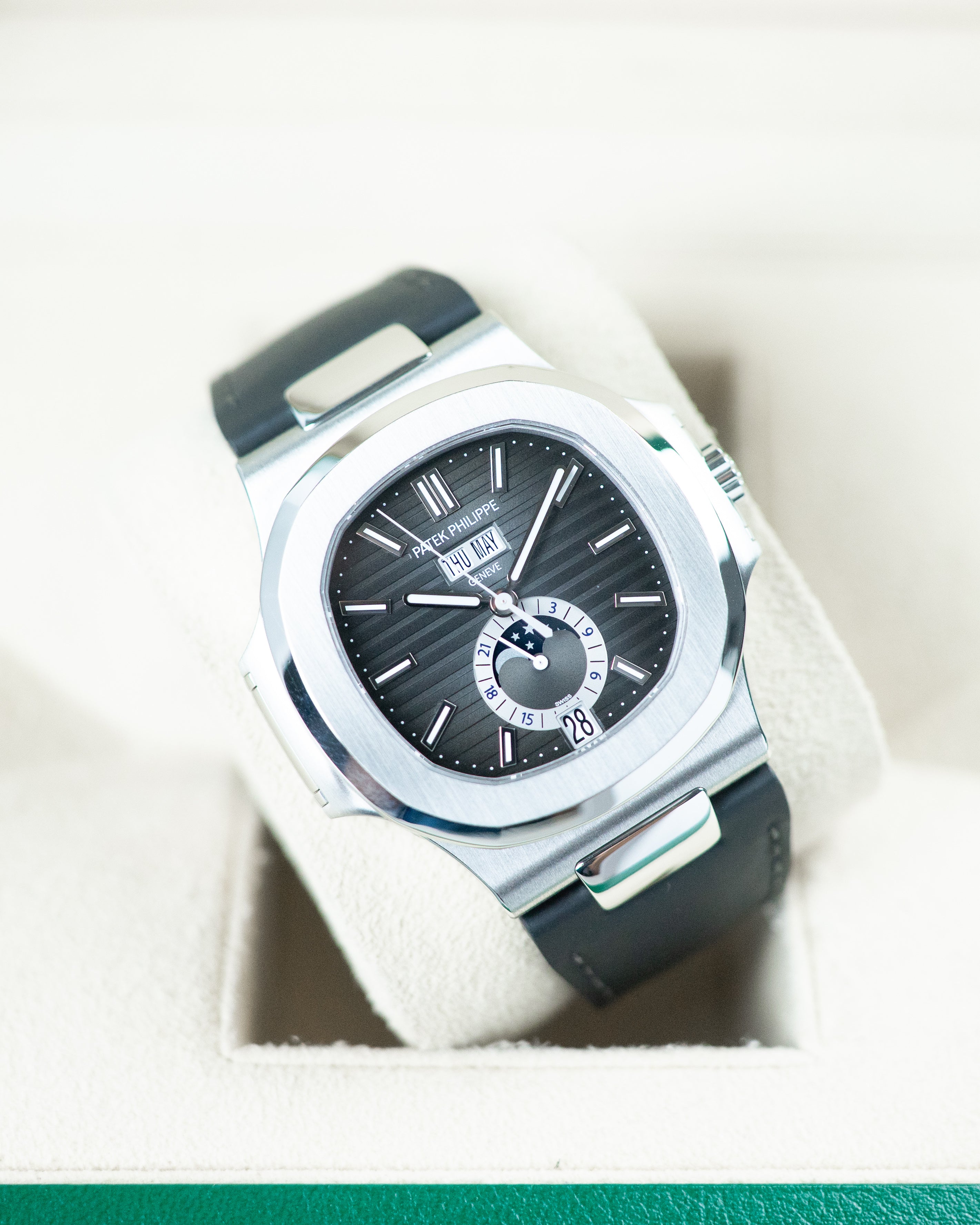 Patek Philippe Nautilus Annual Calender Moon Phase Ref 5726A