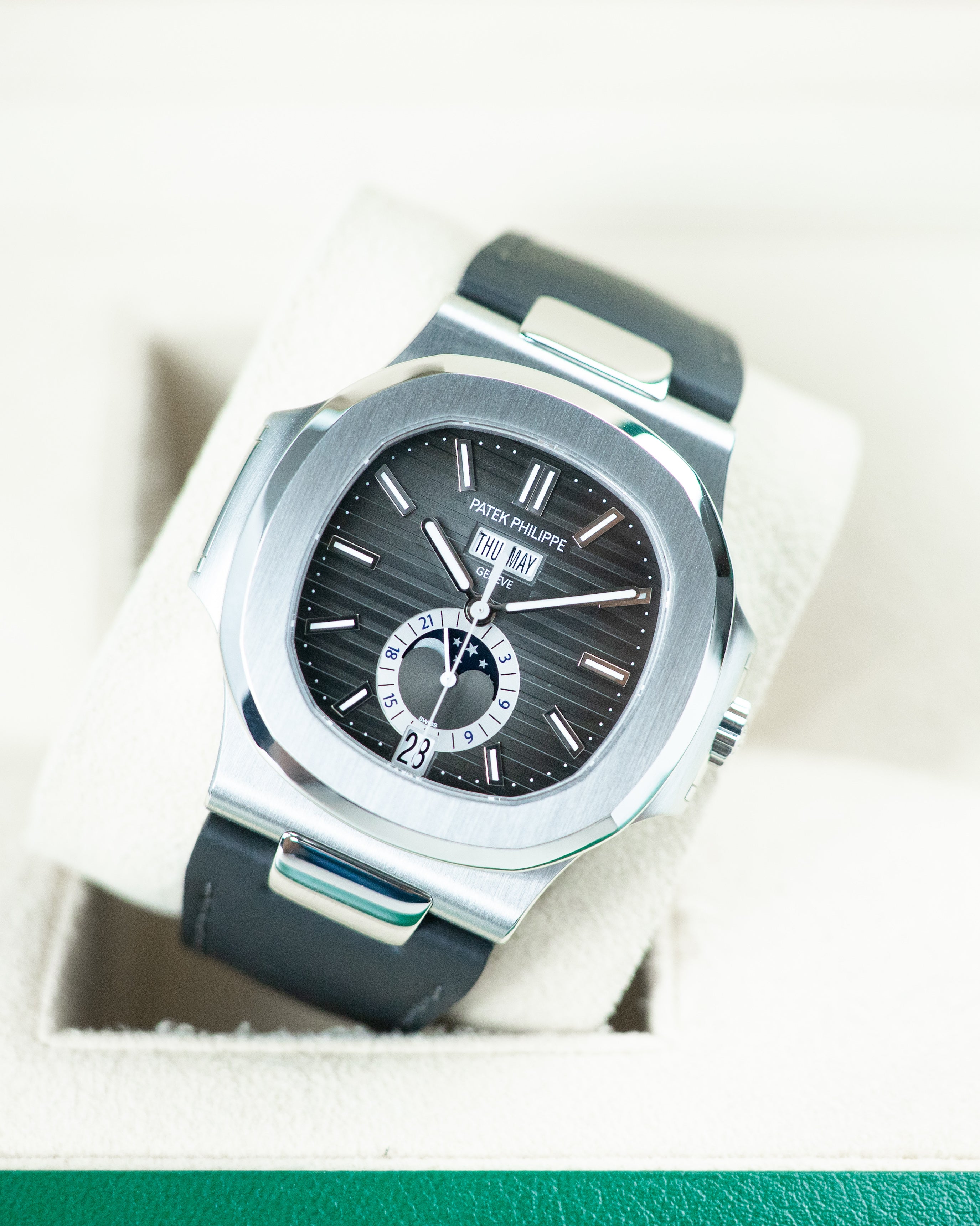 Patek Philippe Nautilus Annual Calender Moon Phase Ref 5726A