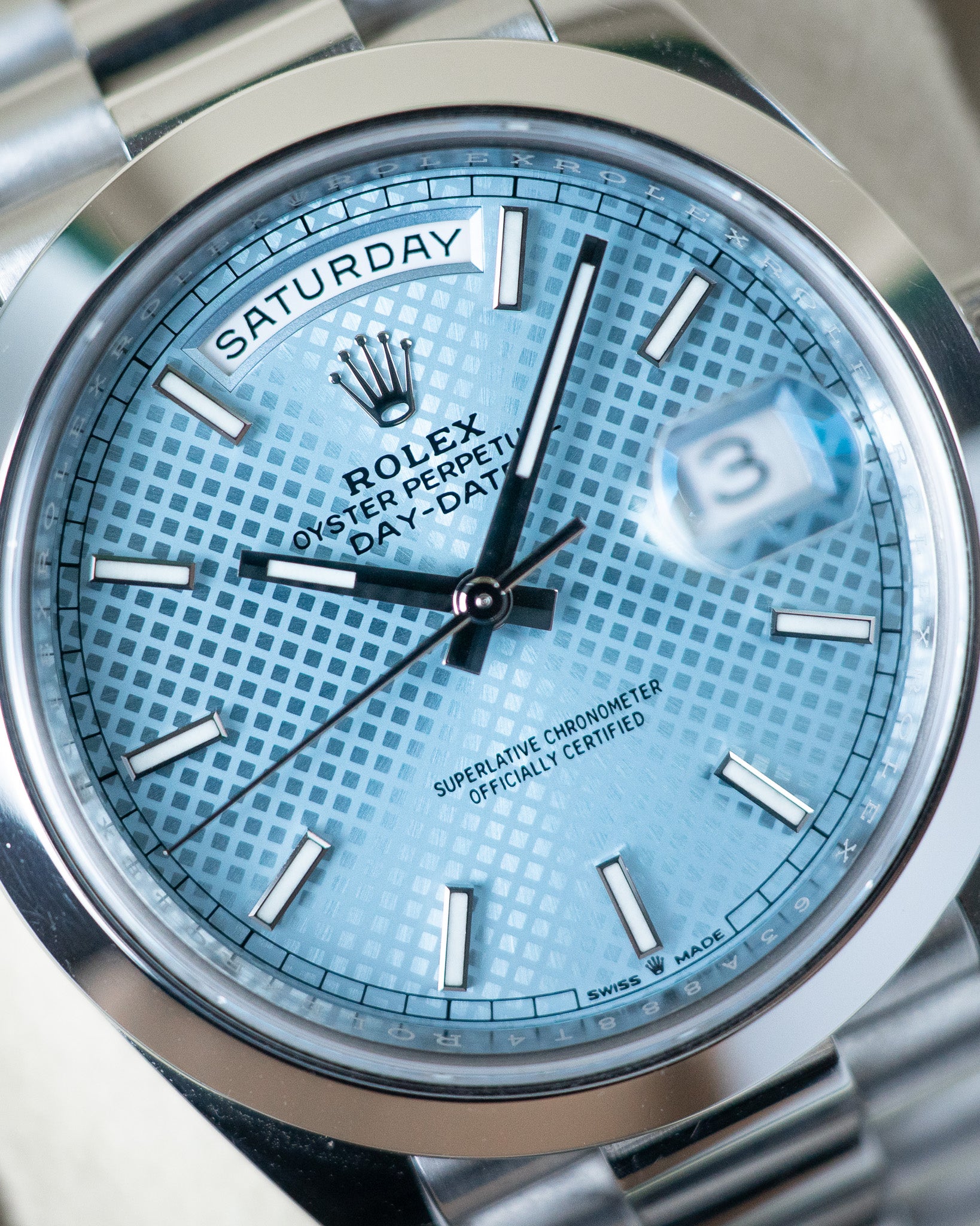 Rolex Day-Date Ice blue Dial