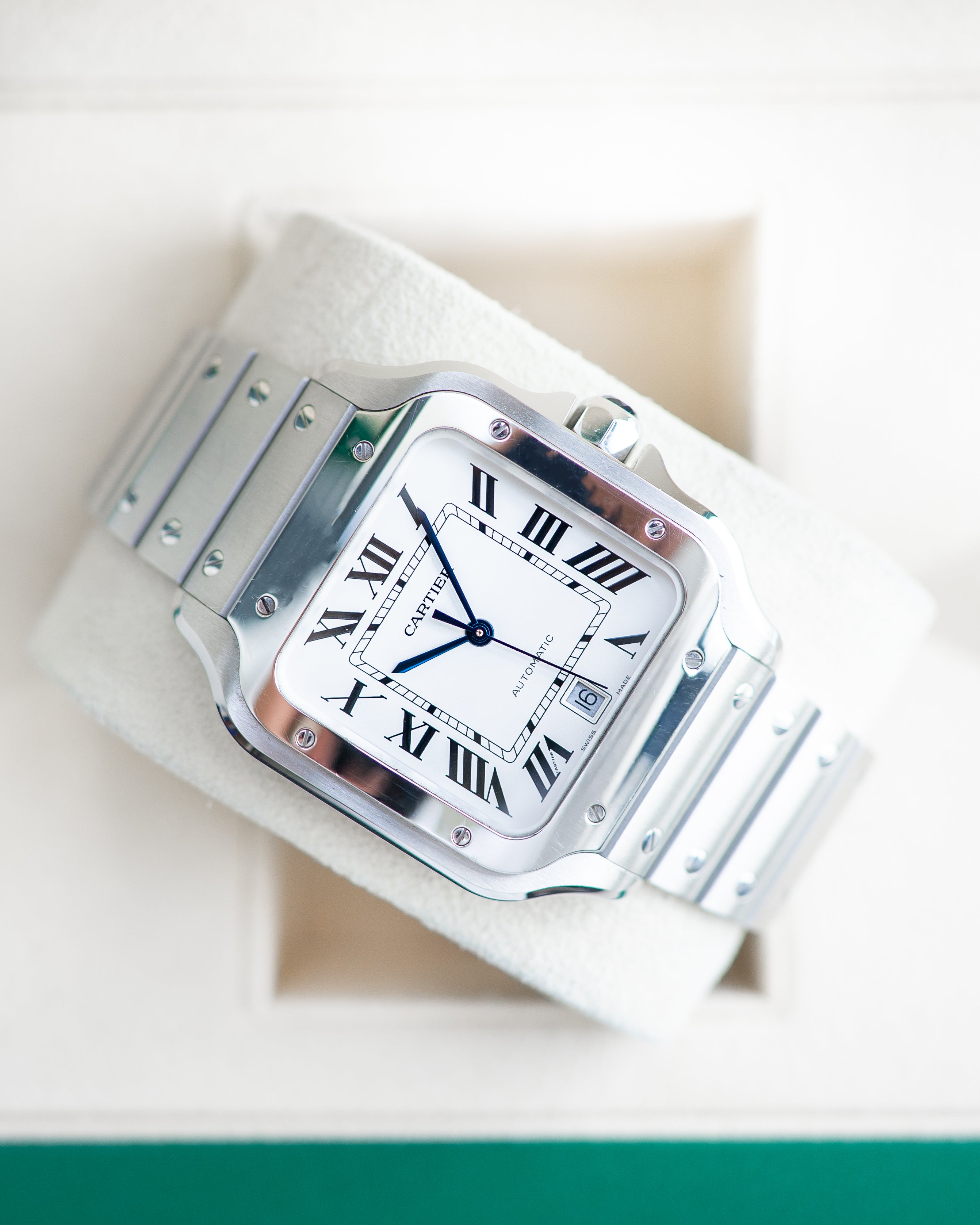 Cartier Santos Large White Dial