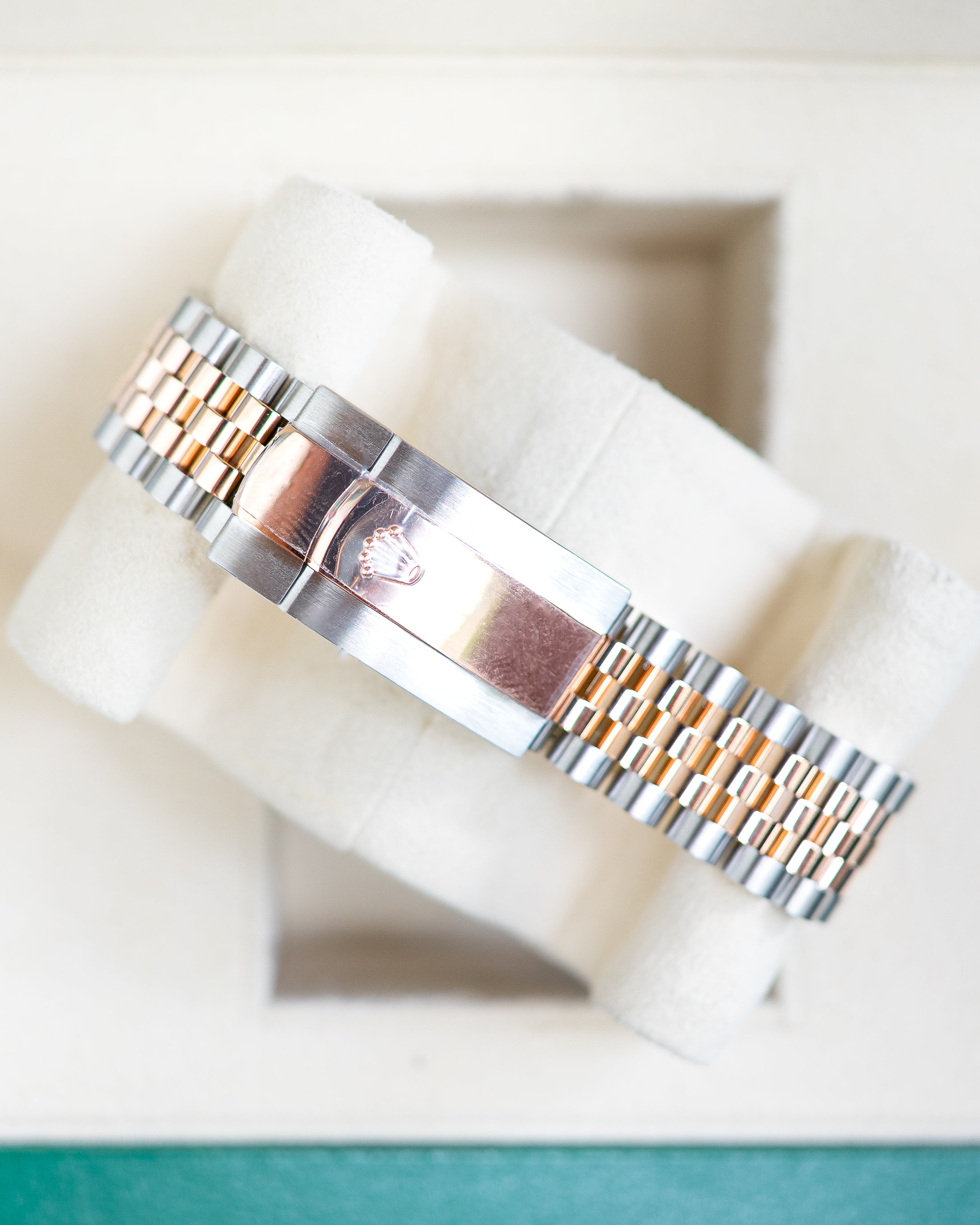 Rolex DateJust Two-Tone Rose Gold Chocolate Diamond Dial