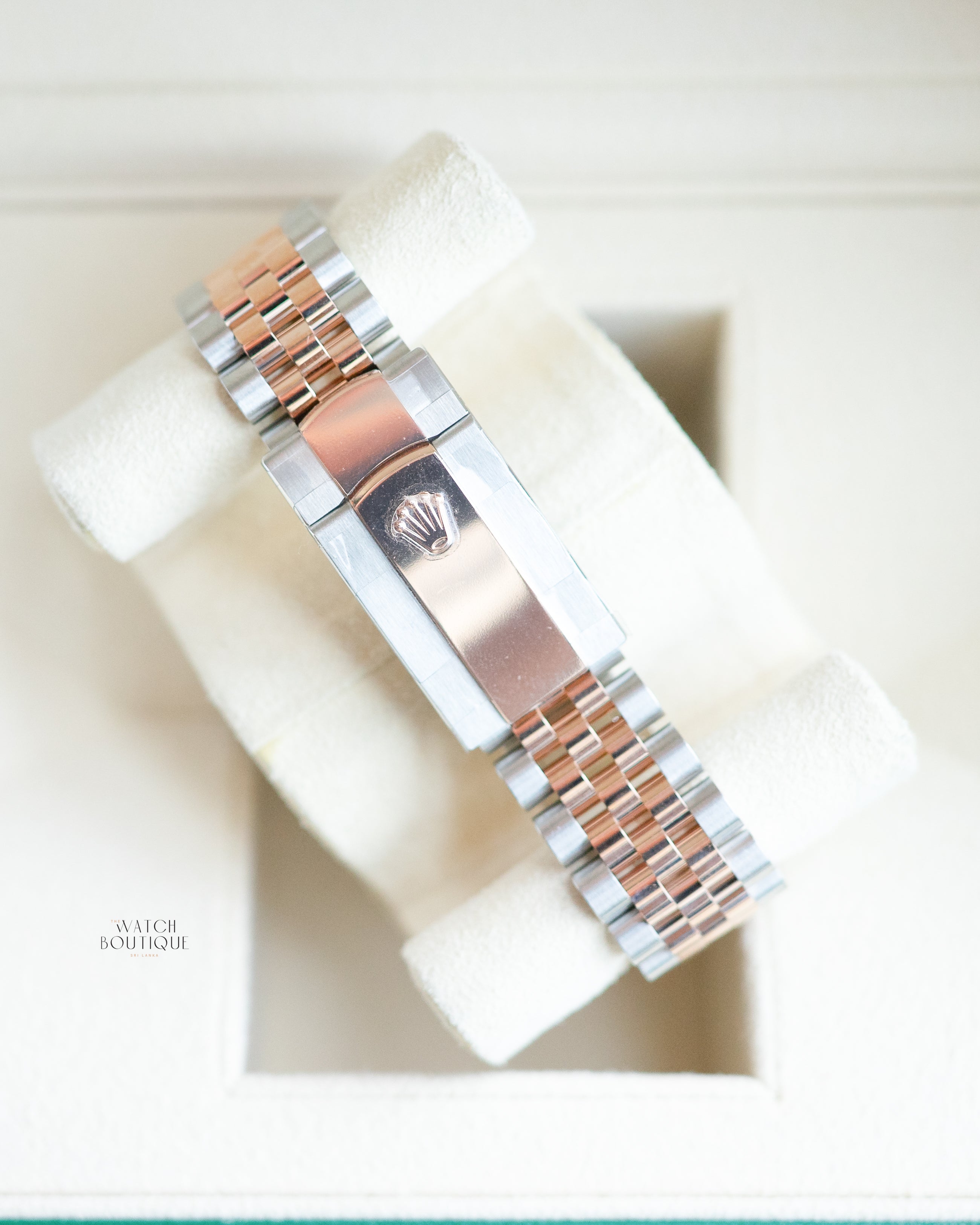 Rolex Datejust Two Tone Wimbledon Dial Rose Gold