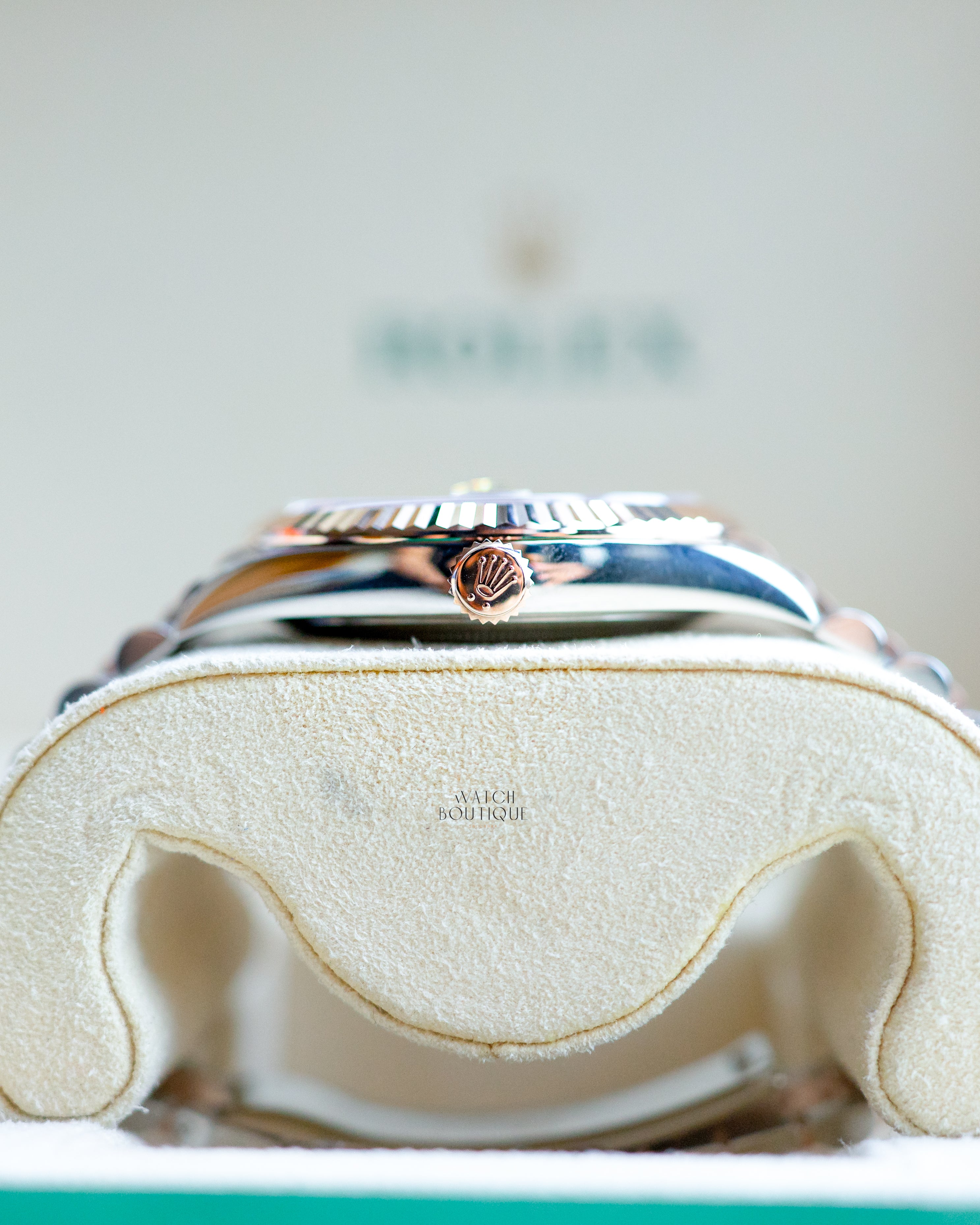 Rolex Datejust Two Tone Wimbledon Dial Rose Gold