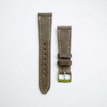 TWB Accessories Leather Strap in Olive Green