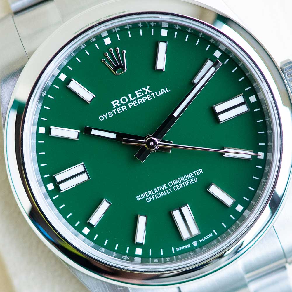 Rolex Oyster Perpetual 41MM Green Dial Ref. 124300