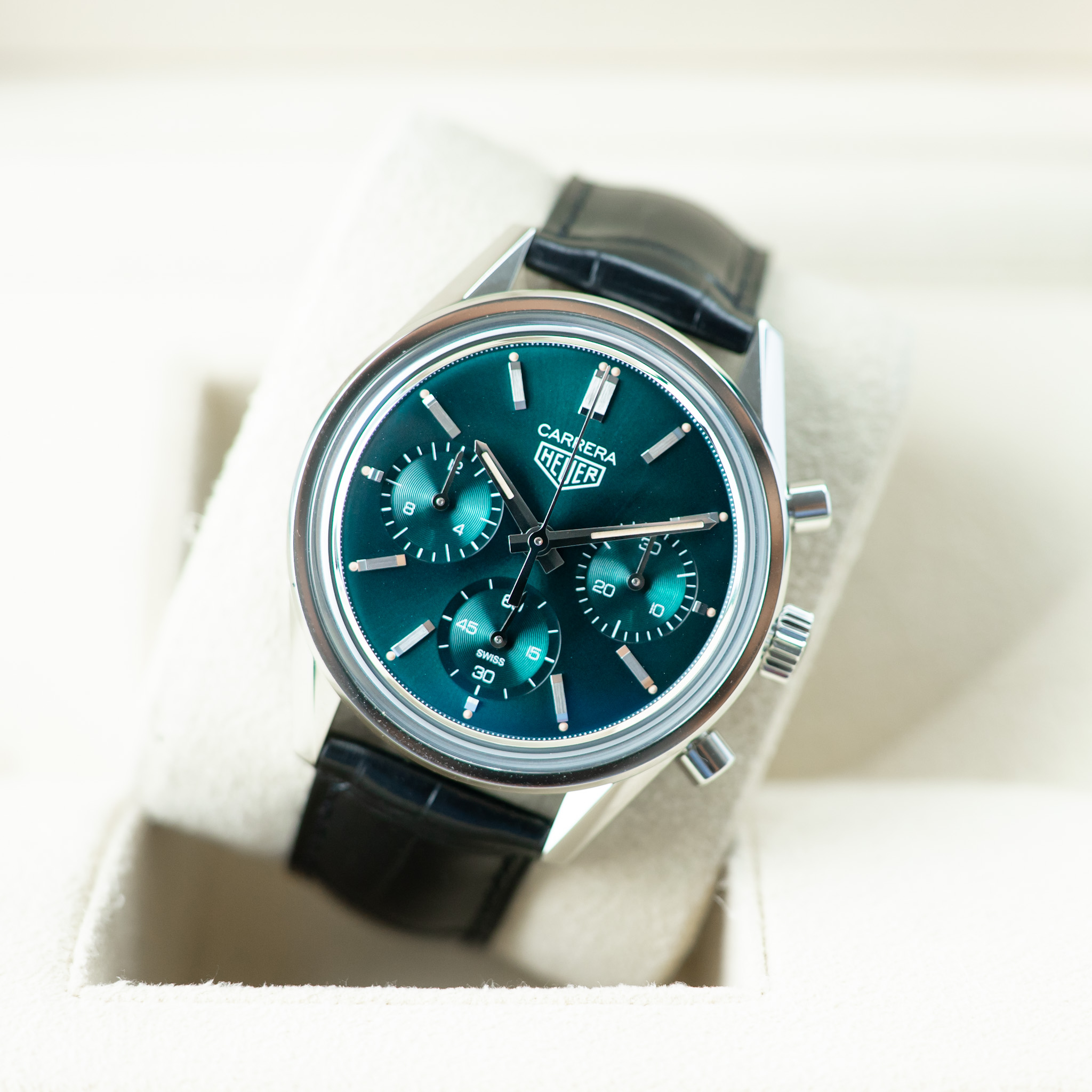 TAG Heuer Carrera Green Special Edition Chronograph Ref.CBK221F.FC6479 - Image 6